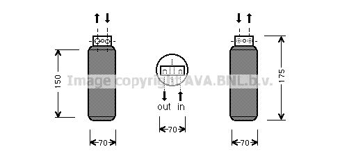 AVA QUALITY COOLING Осушитель, кондиционер OLD288